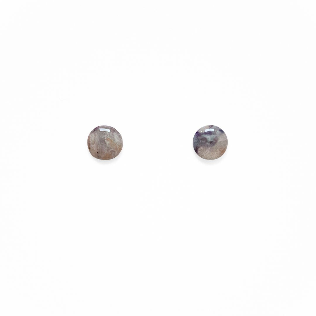 Marble Bloom – handgemaakte pastel oorbellen met marmerlook - 14