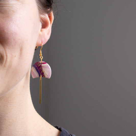 Raspberry Rainbow - oorhangers 7