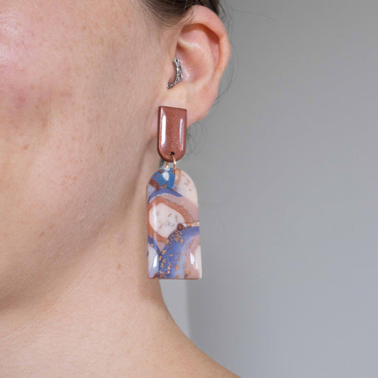 Autumn Blues - oorhangers 1