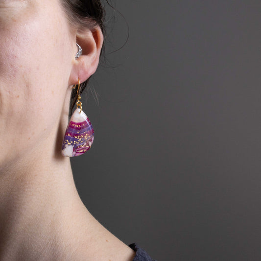 Raspberry Rainbow - oorhangers 5