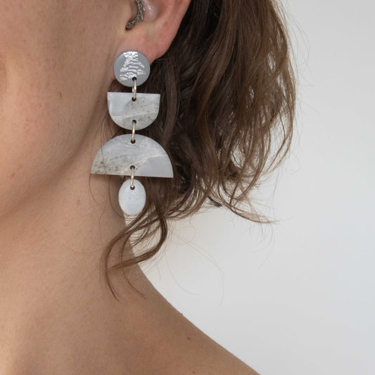 Grey Stone - oorhangers 4