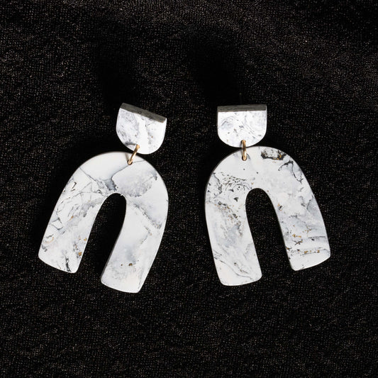 White Marble - oorhangers 6
