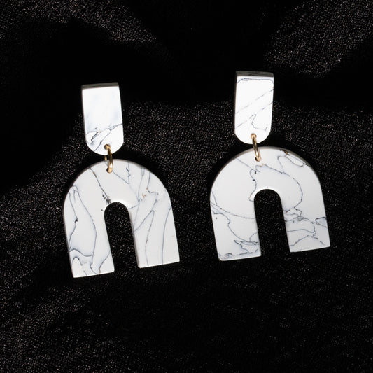 White Marble - oorhangers 7