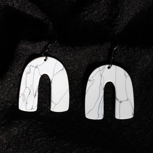 White Marble - oorhangers 8