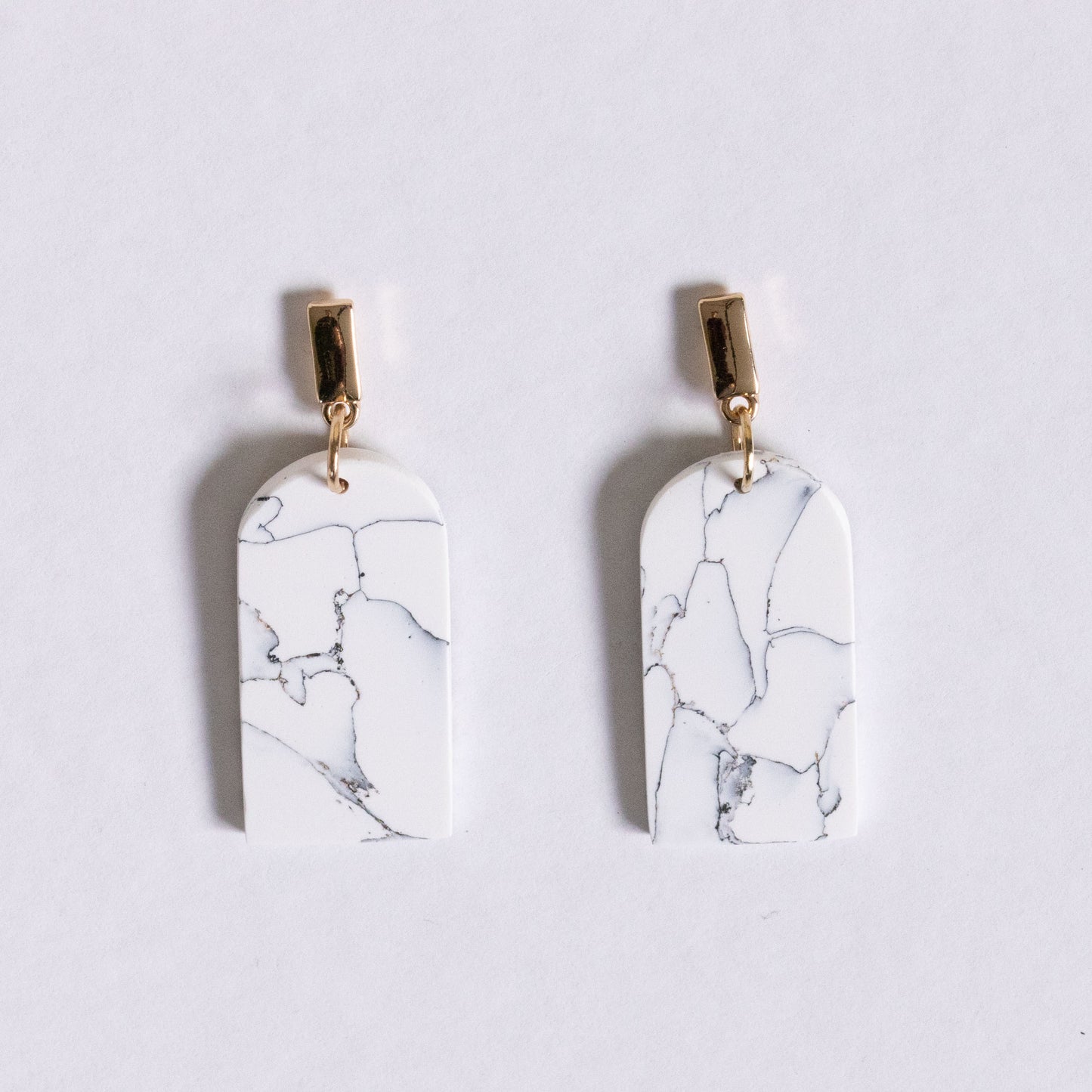 White Marble - oorhangers 2