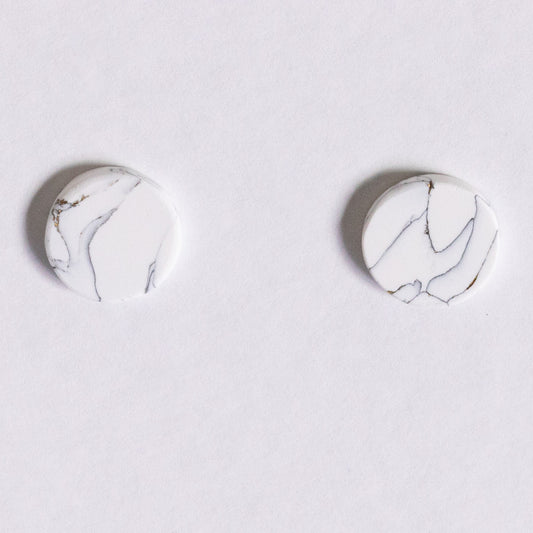 White Marble - oorknopjes 4