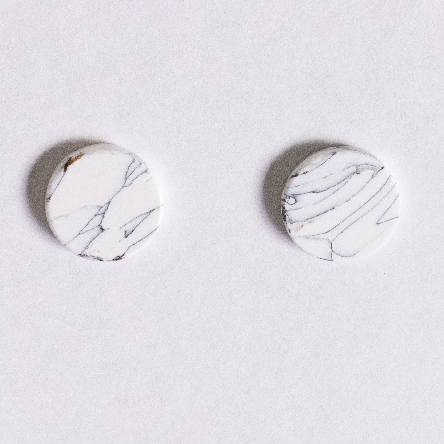 White Marble - oorknopjes 5