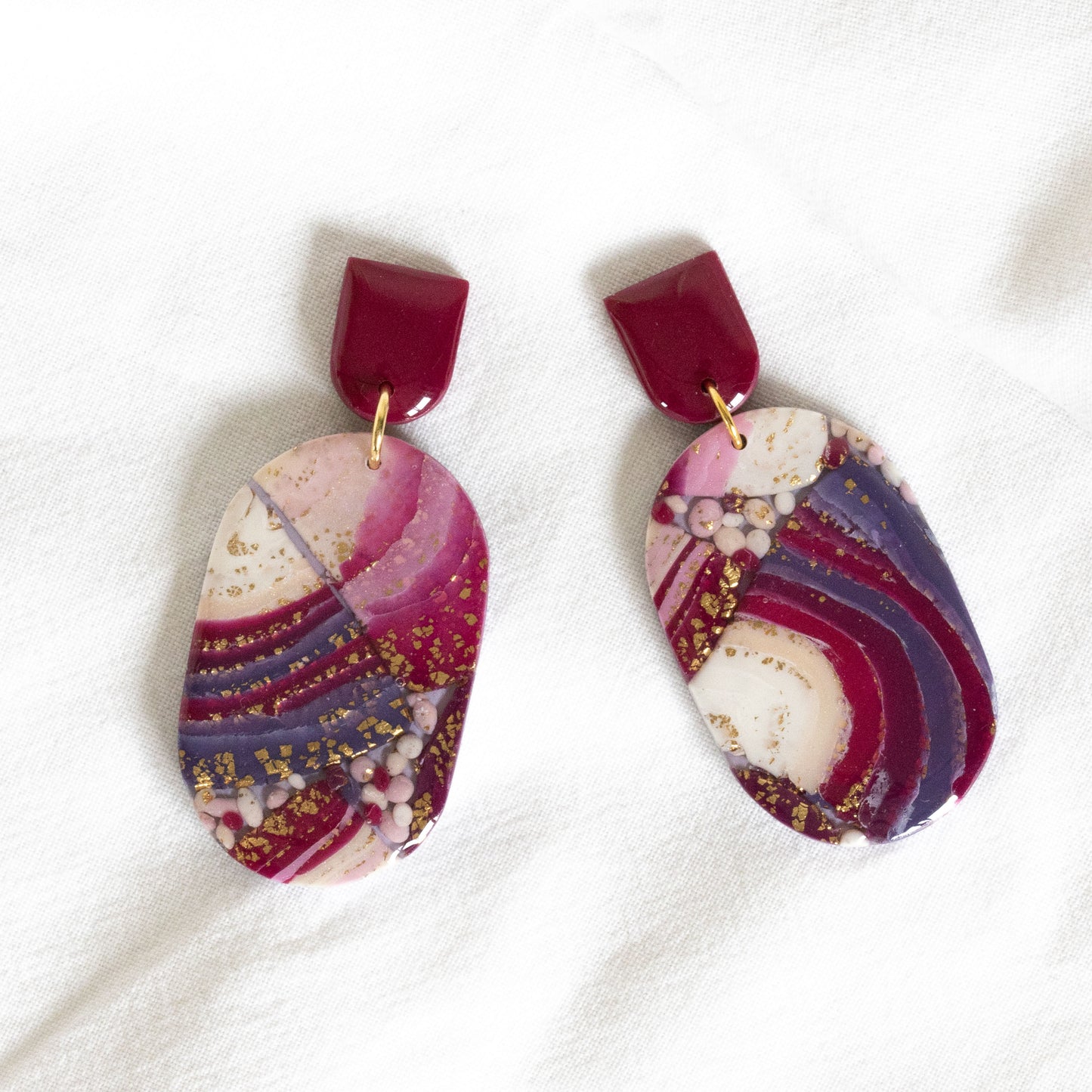 Raspberry Rainbow - oorhangers 3