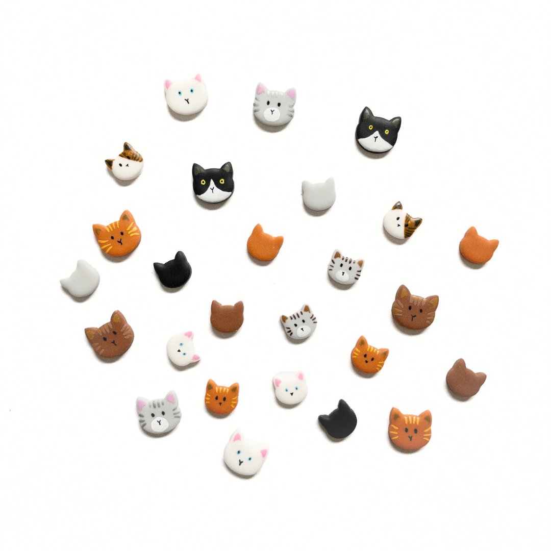 handgemaakte kattenoorbellen collectie