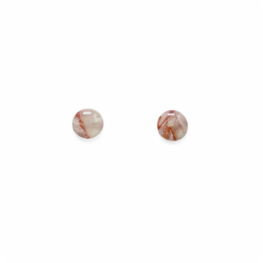 Marble Bloom – handgemaakte pastel oorbellen met marmerlook - 14