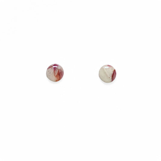 Marble Bloom – handgemaakte pastel oorbellen met marmerlook - 14