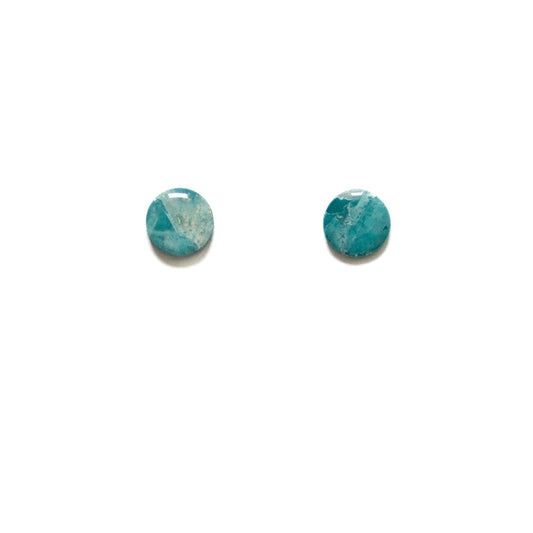 Summer Essentials - oorknopjes klein turquiose blauw
