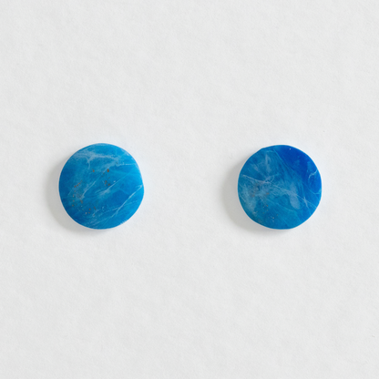 Summer Essentials - oorknopjes groot blauw