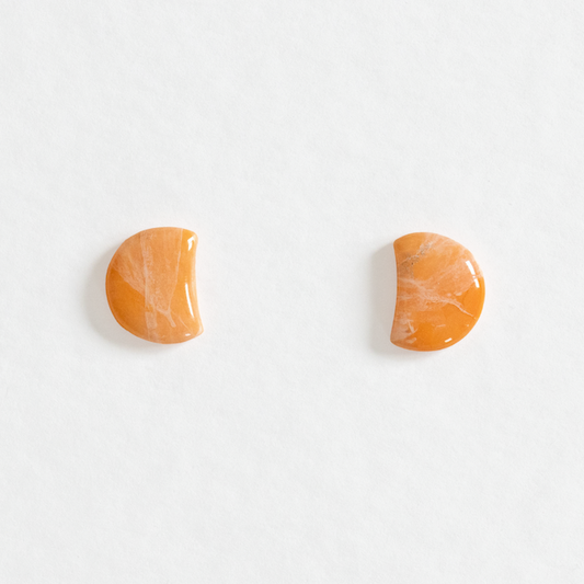 Summer Essentials - oorknopjes maanvormig oranje