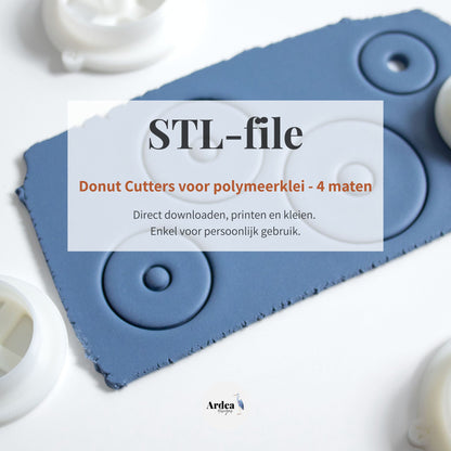 Donut Clay Cutters | STL File (digital download)