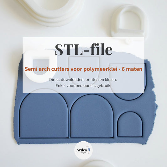 Semi Arch Clay Cutters | STL File (digital download)