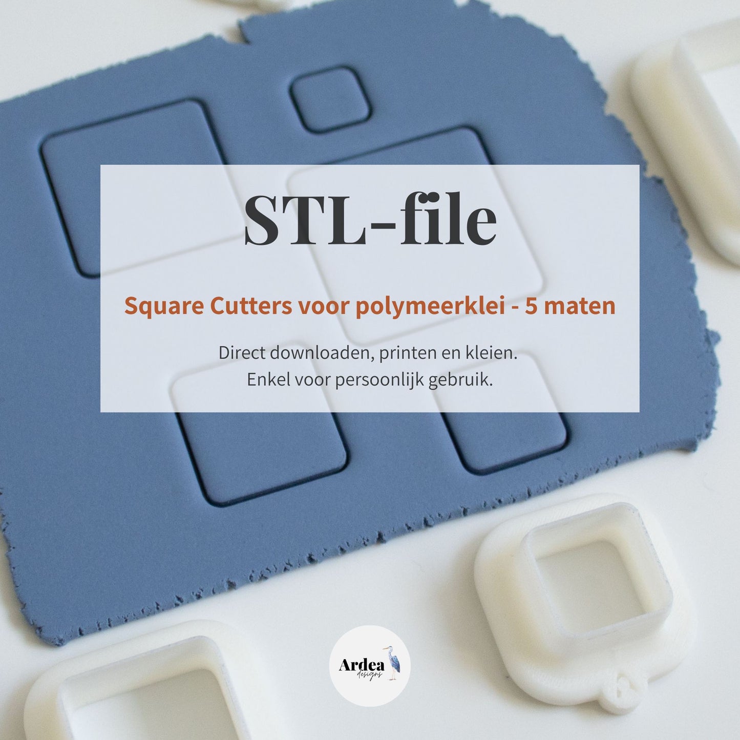 Square Clay Cutters | STL File (digital download)