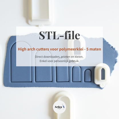 High Arch Clay Cutters | STL File (digital download)
