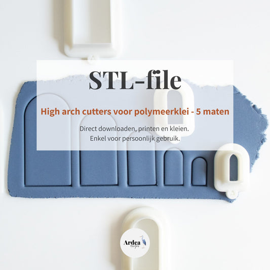 High Arch Clay Cutters | STL File (digital download)