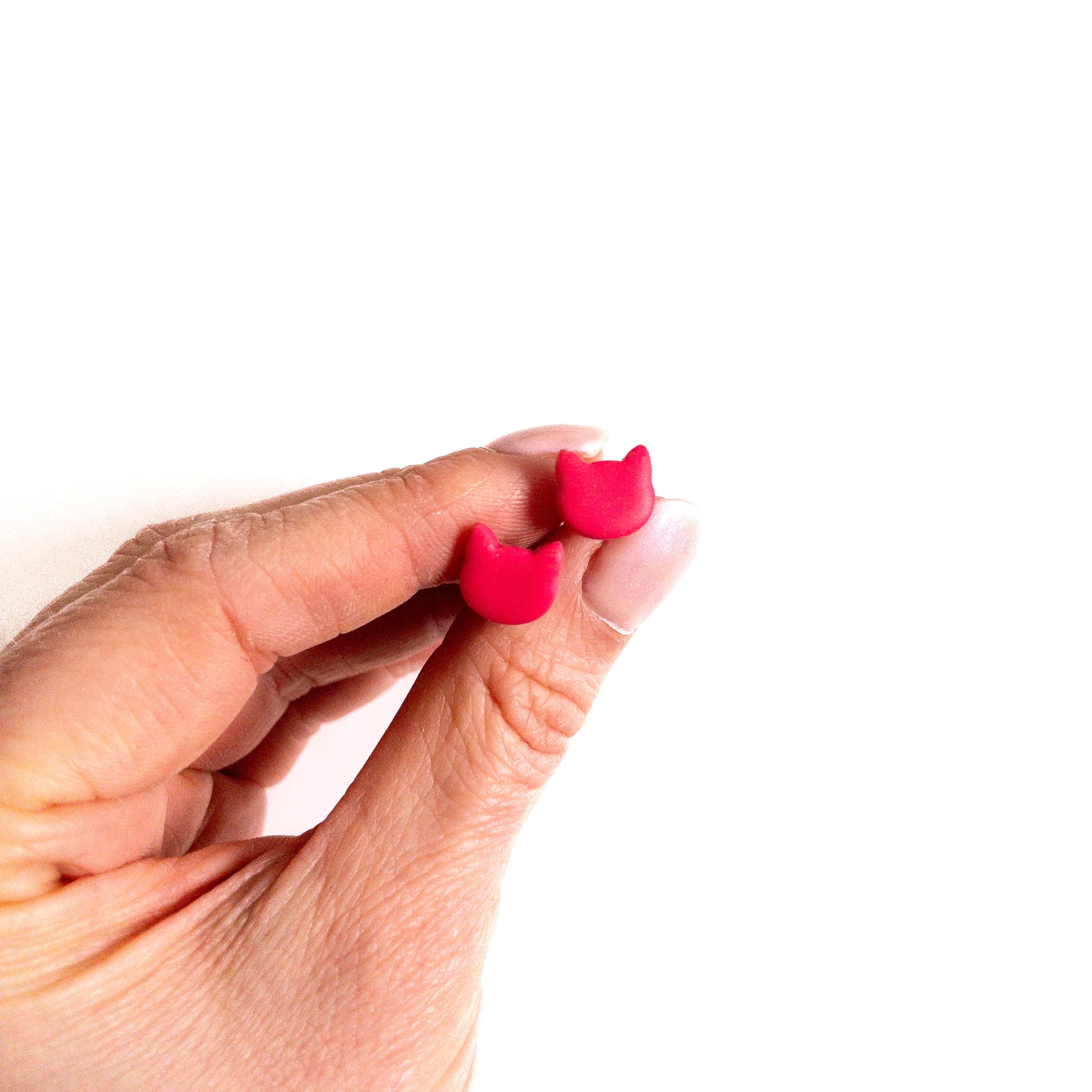 oorknopjes kat roze