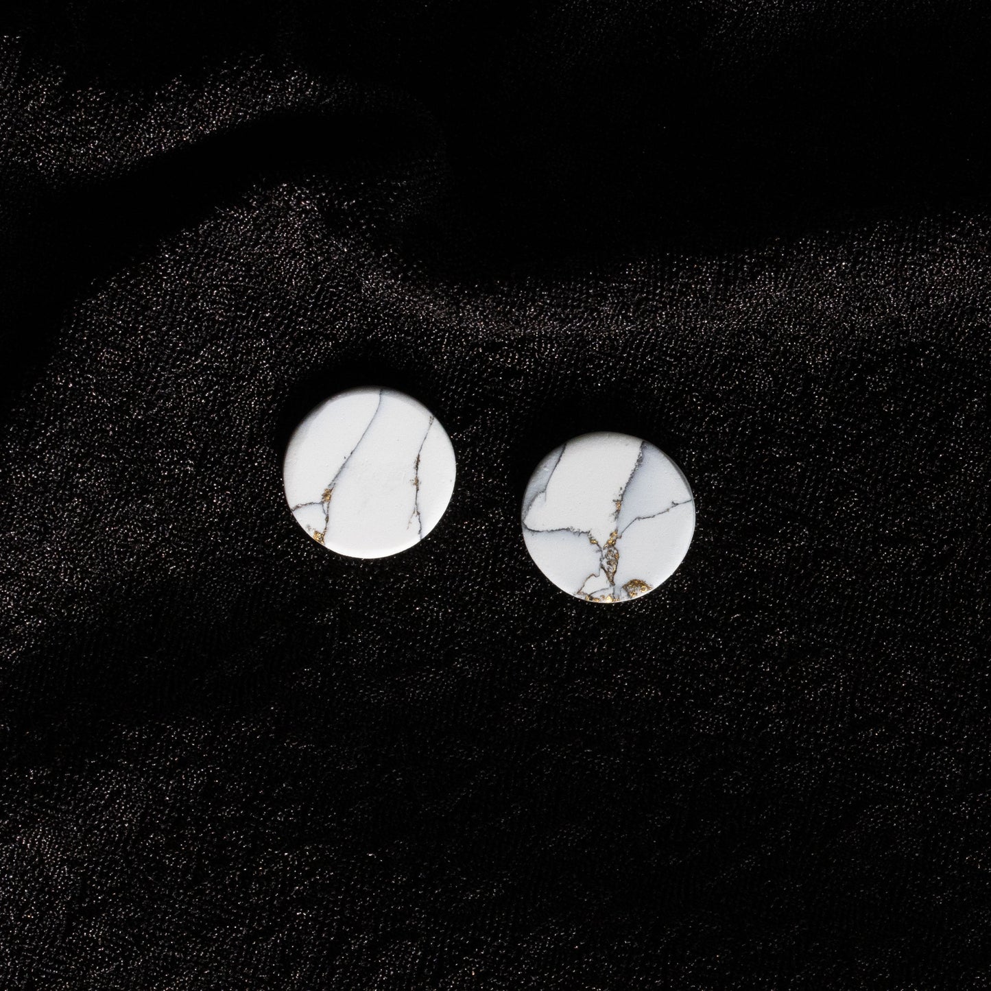 White Marble - oorknopjes 3