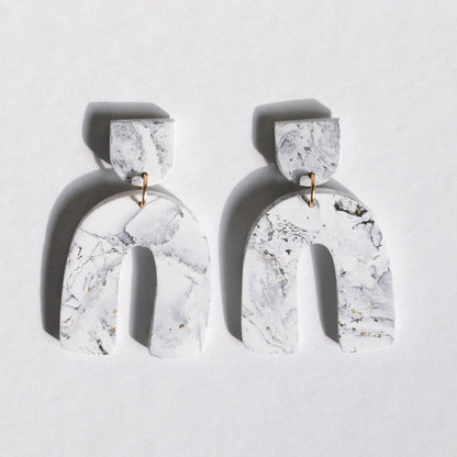 White Marble - oorhangers 6