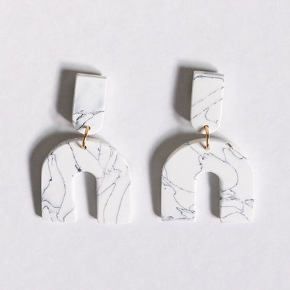 White Marble - oorhangers 7