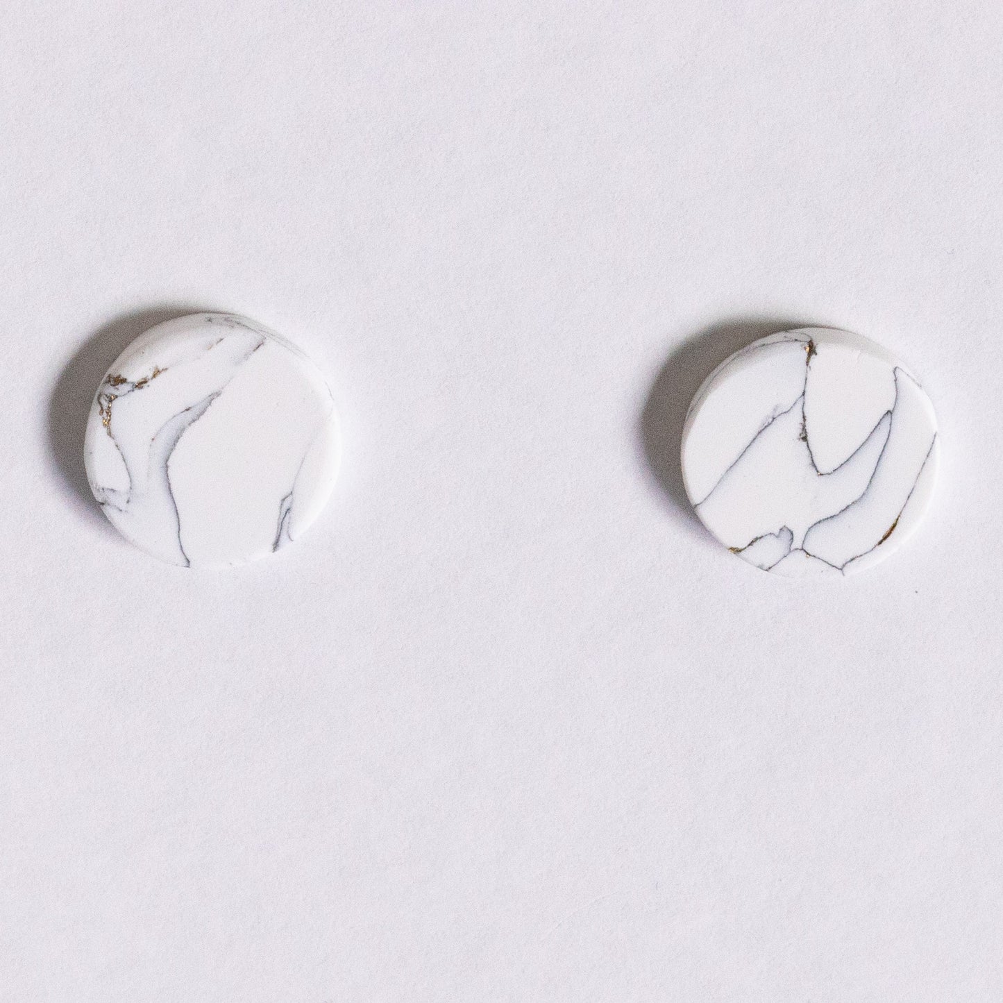 White Marble - oorknopjes 4