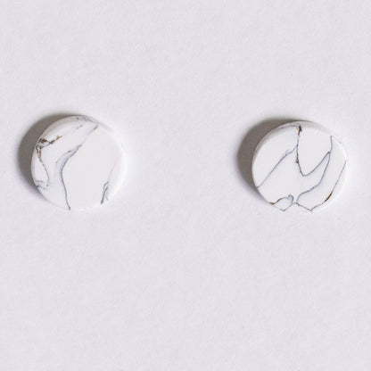 White Marble - oorknopjes 4