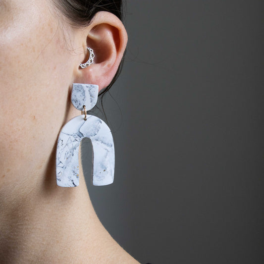 White Marble - oorhangers 6