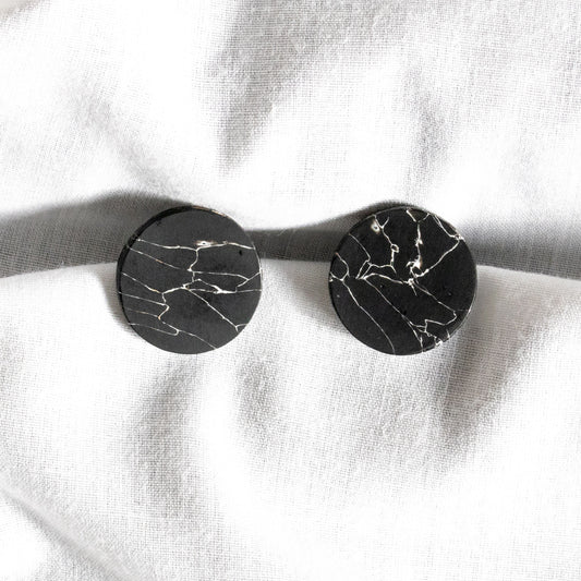Black Marble - oorknopjes 2